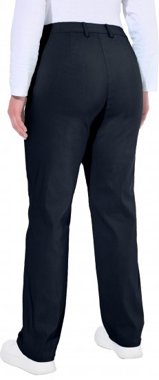 Ulla Popken Thermal Stretch Fit Mony Pants Navy Blue - Jeans & Calças Femininas em Tamanhos Grandes – Plus Size - 