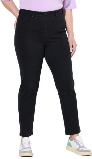 Ulla Popken Stretch Fit Mom Jeans Black - Jeans & Calças Femininas em Tamanhos Grandes – Plus Size - 