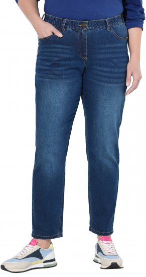 Ulla Popken Stretch Fit Boyfriend Jeans Blue - Jeans & Calças Femininas em Tamanhos Grandes – Plus Size - 