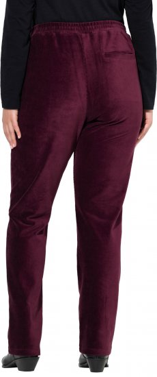 Ulla Popken Corduroy Elastic Waist Pants Brown - Jeans & Calças Femininas em Tamanhos Grandes – Plus Size - 