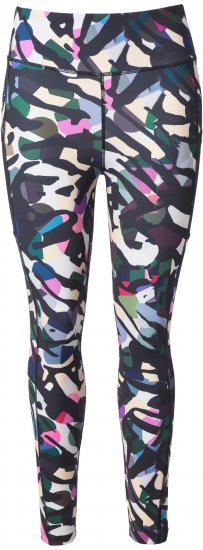 Ulla Popken Leopard Print Quick Drying Leggings Black - Jeans & Calças Femininas em Tamanhos Grandes – Plus Size - 