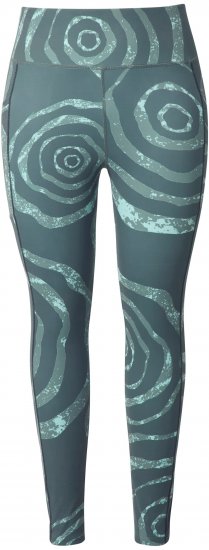 Ulla Popken Quick Drying Ripple Print Sport Leggings Black - Jeans & Calças Femininas em Tamanhos Grandes – Plus Size - 