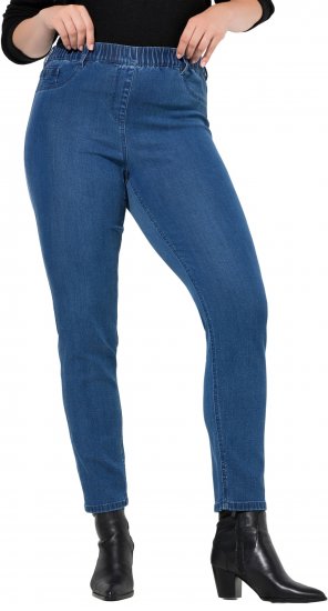 Ulla Popken Denim Five Pocket Jeggings Blue Denim - Jeans & Calças Femininas em Tamanhos Grandes – Plus Size - 