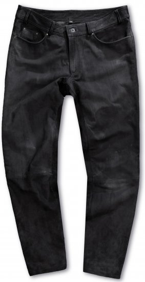 JP1880 Leather Pants Regular Fit Buffalo Nubuck Dark Brown - Jeans & calças - Jeans & Calças Tamanhos Grandes Homem