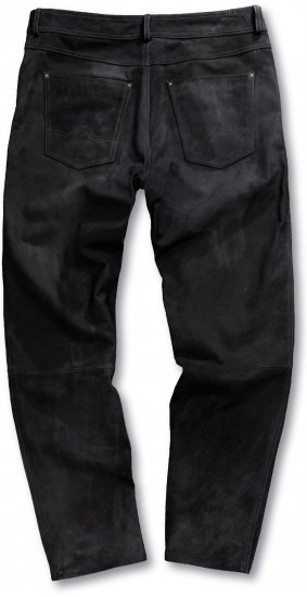 JP1880 Leather Pants Regular Fit Buffalo Nubuck Dark Brown - Jeans & calças - Jeans & Calças Tamanhos Grandes Homem