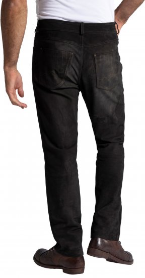 JP1880 Leather Pants Regular Fit Buffalo Nubuck Dark Brown - Jeans & calças - Jeans & Calças Tamanhos Grandes Homem