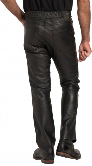 JP1880 Leather Pants Regular Fit Finest Lamb Nappa Black - Jeans & calças - Jeans & Calças Tamanhos Grandes Homem