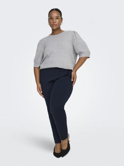 Only Carmakoma Goldtrash Classic Pants Navy - Calças - 