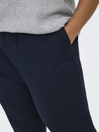 Only Carmakoma Goldtrash Classic Pants Navy - Calças - 