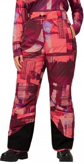 Ulla Popken Ski Pants Waterproof Velcro Closure Snow Gaiter Red - Jeans & Calças Femininas em Tamanhos Grandes – Plus Size - 