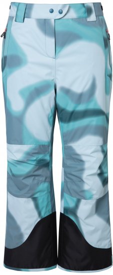 Ulla Popken Hyprar Ski Pants Waterproof Velcro Closure Shaped Knees Ice Green - Jeans & Calças Femininas em Tamanhos Grandes – Plus Size - 