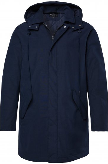 Boston Park 844403 Parka with Hood Navy - Casacos - Casacos Homem Tamanhos Grandes