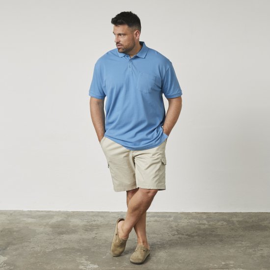 North Latitude 61011 Polo Piqué Azul - Pólos - Pólos Tamanhos Grandes Homem