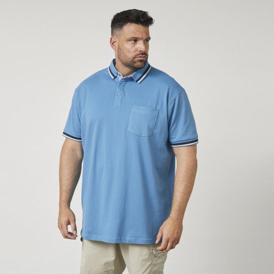 North Latitude 61128 Polo Piqué Superflex Azul - Pólos - Pólos Tamanhos Grandes Homem