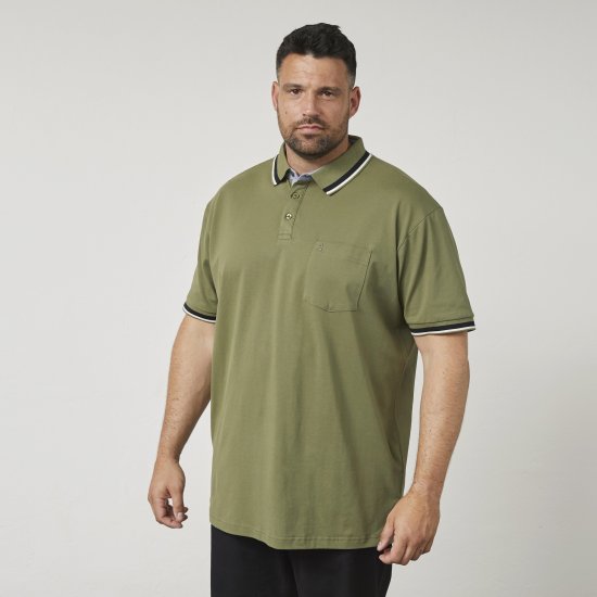 North Latitude 61128 Polo Piqué Superflex Verde Azeitona - Pólos - Pólos Tamanhos Grandes Homem