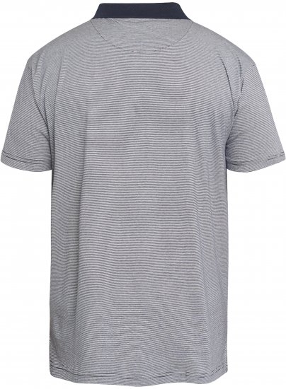 North Latitude 61136 Polo às Riscas Tinto em Fio Azul Marinho - Pólos - Pólos Tamanhos Grandes Homem