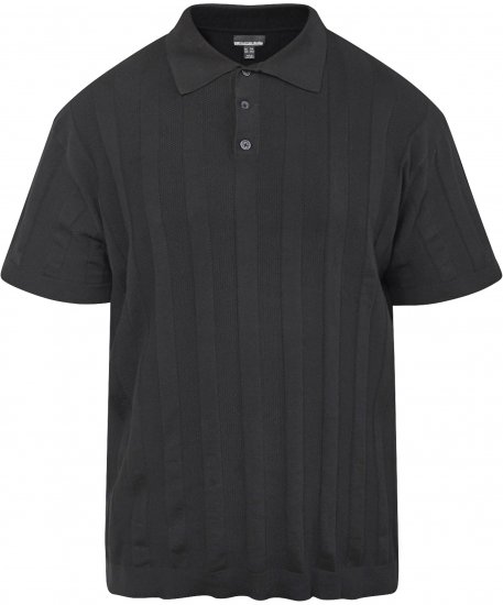 North Latitude 61329 Polo De Malha Manga Curta Preto - Pólos - Pólos Tamanhos Grandes Homem