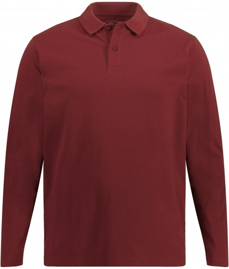 JP1880 Polo Shirt Long Sleeve Piqué Red - Pólos - Pólos Tamanhos Grandes Homem