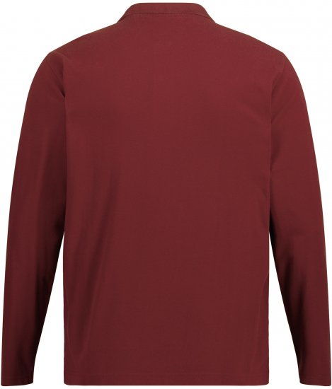 JP1880 Polo Shirt Long Sleeve Piqué Red - Pólos - Pólos Tamanhos Grandes Homem