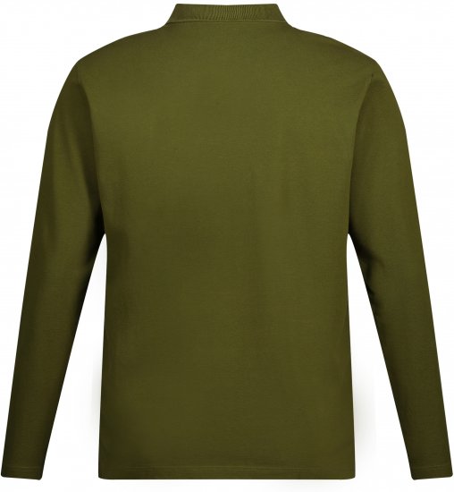 JP1880 Polo Shirt Basic Long Sleeve Pique Moss Green - Pólos - Pólos Tamanhos Grandes Homem