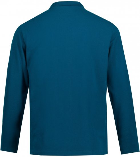 JP1880 Polo Shirt Long Sleeve Pique Blue - Pólos - Pólos Tamanhos Grandes Homem