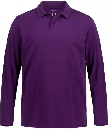 JP1880 Polo Shirt Long Sleeve Pique Purple - Pólos - Pólos Tamanhos Grandes Homem