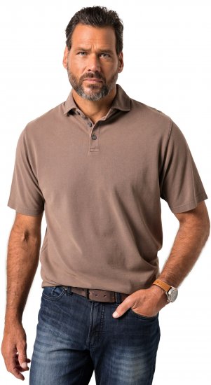 JP1880 Polo Shirt Short Sleeve Pique Vintage Brown - Pólos - Pólos Tamanhos Grandes Homem