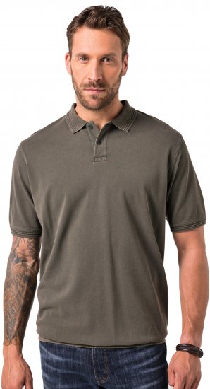 JP1880 Polo Shirt Pique Vintage Mocha - Pólos - Pólos Tamanhos Grandes Homem