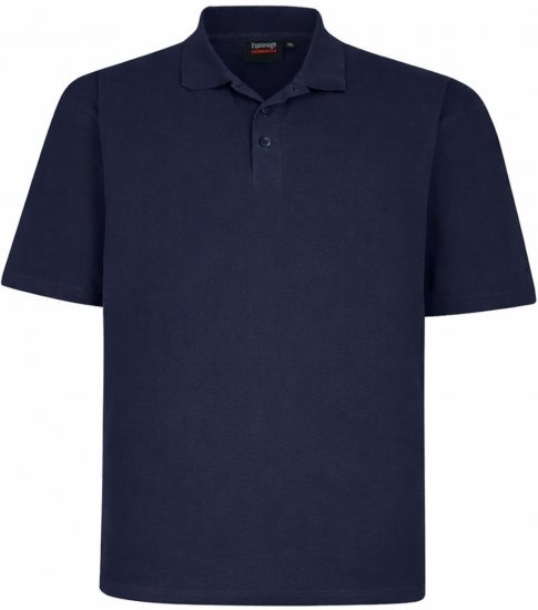 Espionage P074 Basic Short Sleeve Polo Navy - Pólos - Pólos Tamanhos Grandes Homem