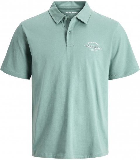 Jack & Jones Brandon Short Sleeve Polo Turquoise - Pólos - Pólos Tamanhos Grandes Homem