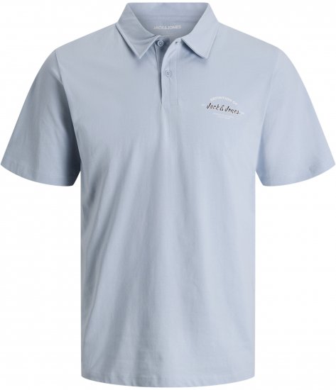 Jack & Jones Brandon Short Sleeve Polo Blue - Pólos - Pólos Tamanhos Grandes Homem