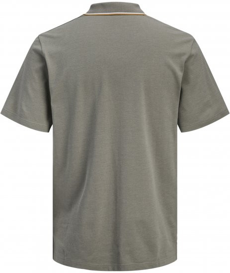 Jack & Jones Blaze Short Sleeve Polo Grey - Pólos - Pólos Tamanhos Grandes Homem