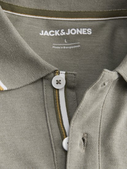 Jack & Jones Blaze Short Sleeve Polo Grey - Pólos - Pólos Tamanhos Grandes Homem
