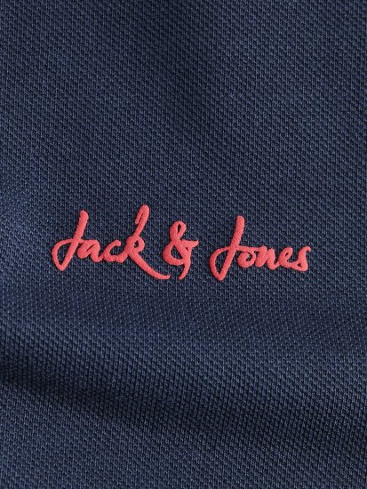 Jack & Jones Blaze Short Sleeve Polo Navy - Pólos - Pólos Tamanhos Grandes Homem