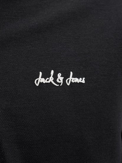 Jack & Jones Blaze Short Sleeve Polo Black - Pólos - Pólos Tamanhos Grandes Homem