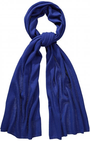 Ulla Popken Virgin Wool Cashmere Mix Scarf Deep Aqua - Acessórios - 