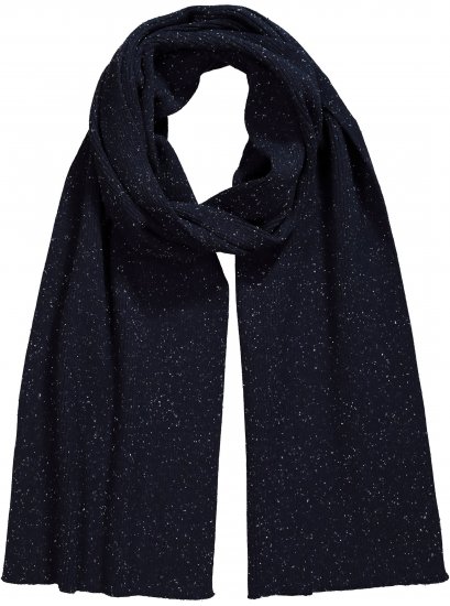 Ulla Popken Textured Speckled Scarf Navy - Acessórios - 