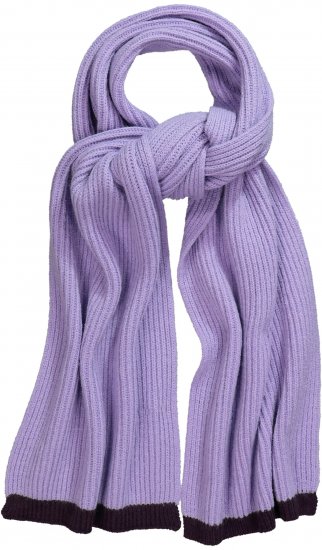 Ulla Popken Two Tone Knit Scarf Lavender - Ulla Popken - 