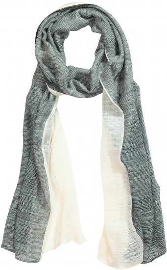 Ulla Popken Two Tone Scarf Grey - Acessórios - 