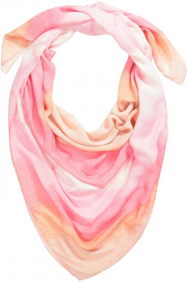 Ulla Popken Square Tie Dye Scarf Light Pink - Acessórios - 
