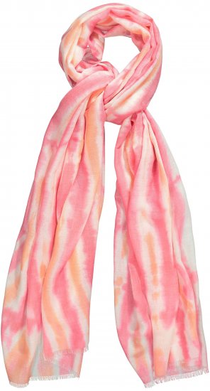 Ulla Popken Tie Dye Striped Scarf Magenta Pink - Acessórios - 