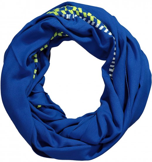 Ulla Popken Embroidered Infinity Scarf Opal Green - Acessórios - 