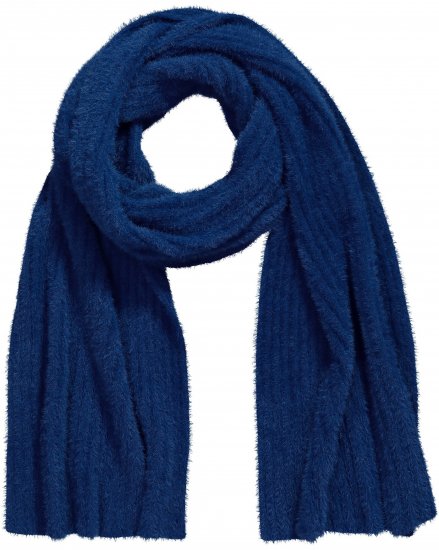 Ulla Popken Ribbed Knit Scarf Navy - Acessórios - 