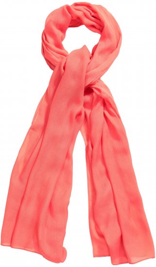 Ulla Popken Lightweight Scarf Coral Pink - Acessórios - 