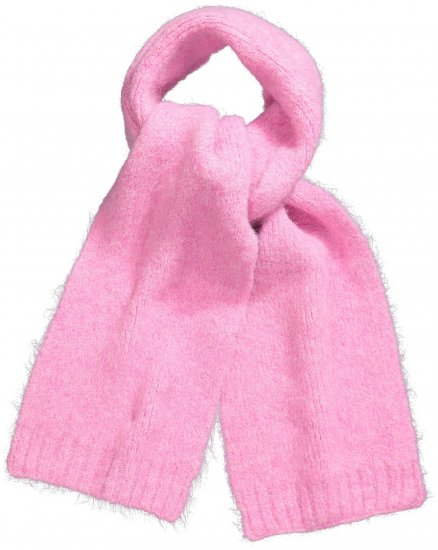 Ulla Popken Ribbed Knit Scarf Dark Pink - Acessórios - 