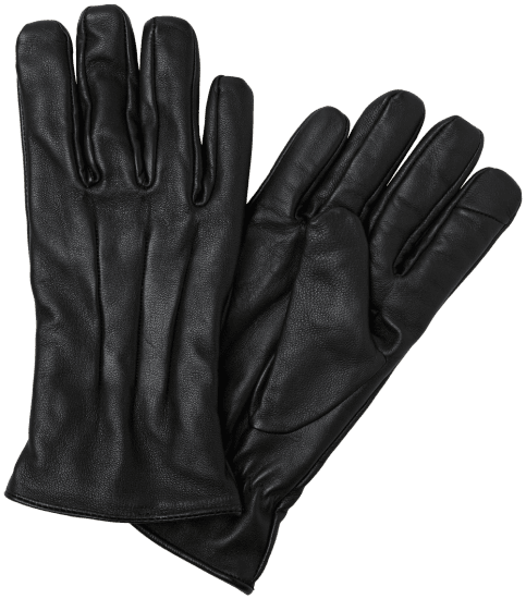 Jack & Jones Montana Leather Gloves Black - Acessórios - 