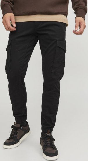 Jack & Jones Paul Flake Cargo Pants Black - Jeans & calças - Jeans & Calças Tamanhos Grandes Homem