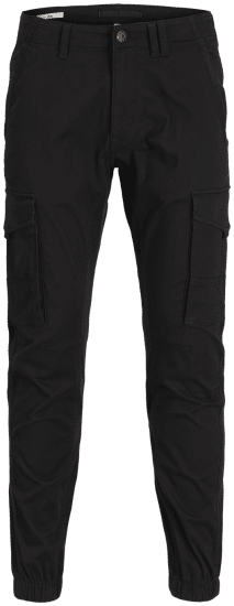 Jack & Jones Paul Flake Cargo Pants Black - Jeans & calças - Jeans & Calças Tamanhos Grandes Homem