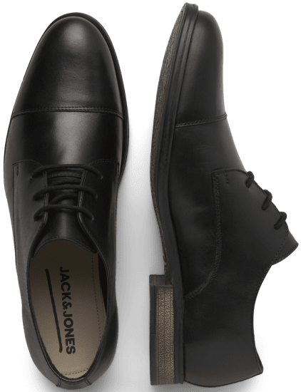 Jack & Jones Raymond Leather Shoes Anthracite - Calçado de homem 40-52 - 