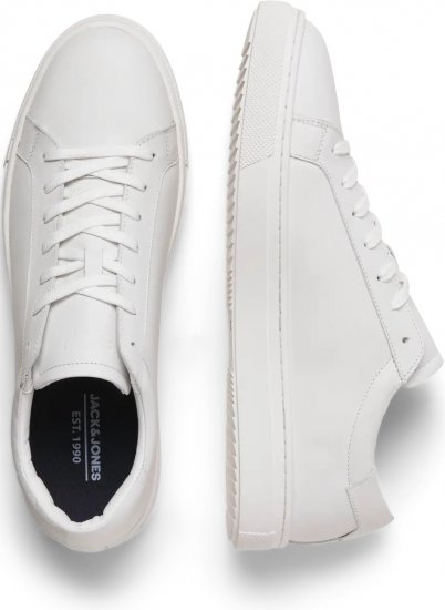 Jack & Jones Radcliffe Leather Sneakers White - Calçado de homem 40-52 - 